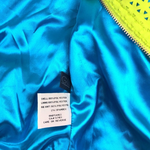 EUC Kenneth Cole NY Moto Neon Jacket - Picture 8 of 10